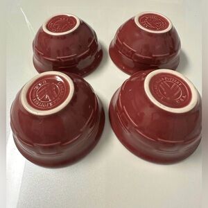 Longaberger Red Pottery Bowl